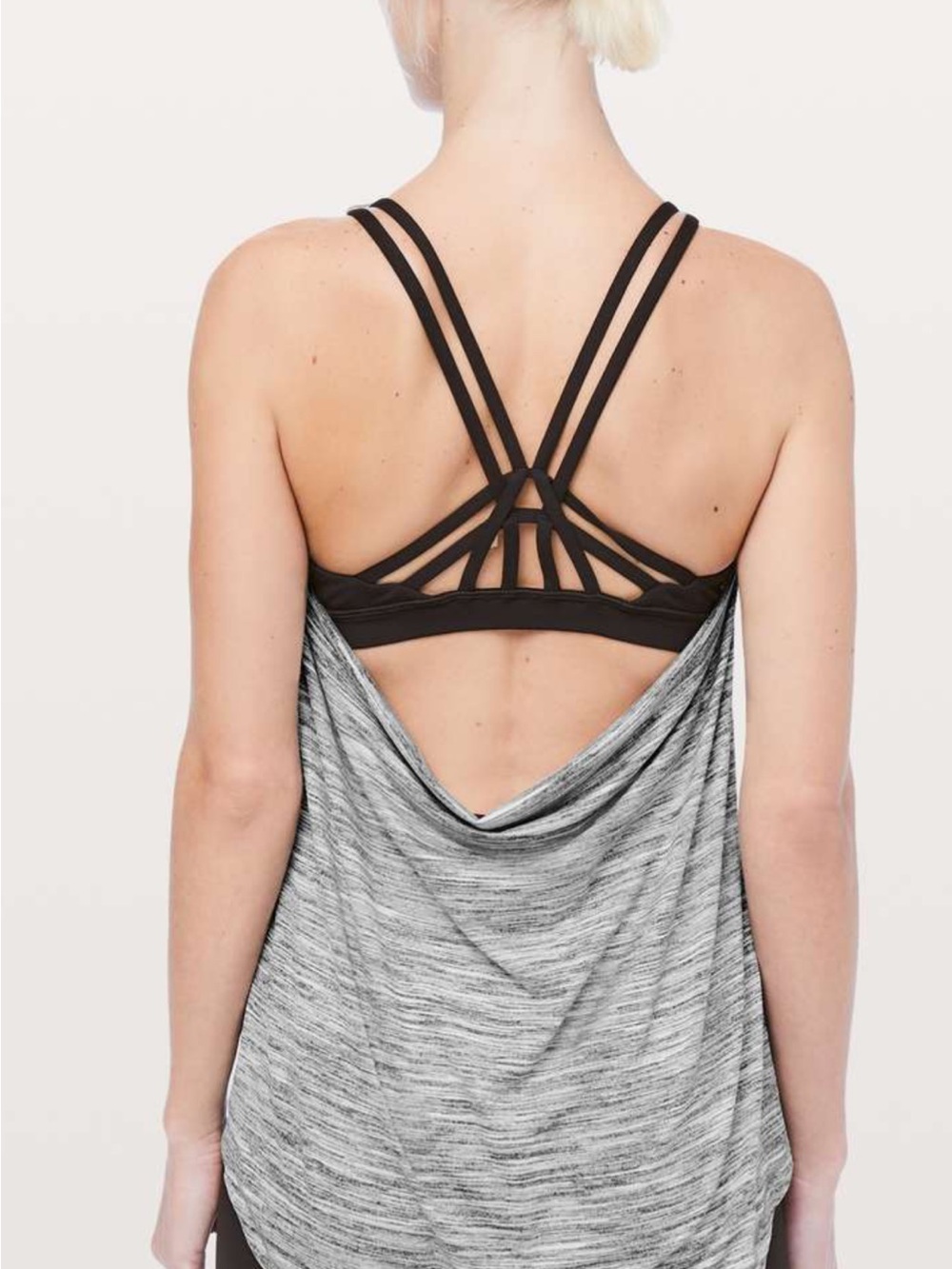 Lululemon Moment To Movement 2-In-1 Tank Spacedye Grey Women’s 8